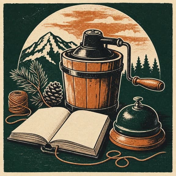 The Churn illustrated desk sigil